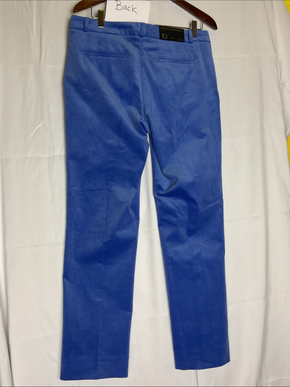 Banana Republic women’s blue Ryan Blue Slim straight fit corduroy pants - Picture 3 of 10